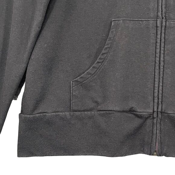 Talbots Full Zip‎ Active Sweater Women L Black Pockets Long Sleeve Mock Neck R78 - Picture 4 of 12